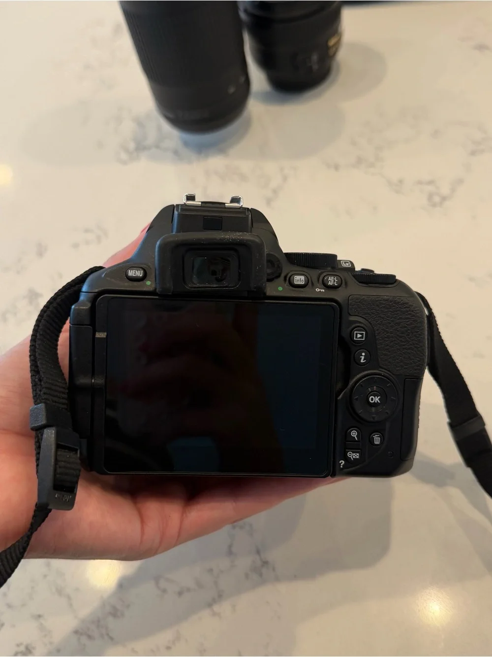 Nikon D5600 Black DSLR Camera Kit with 18-55mm, 70-300mm, and 50mm f/1.8G Lenses